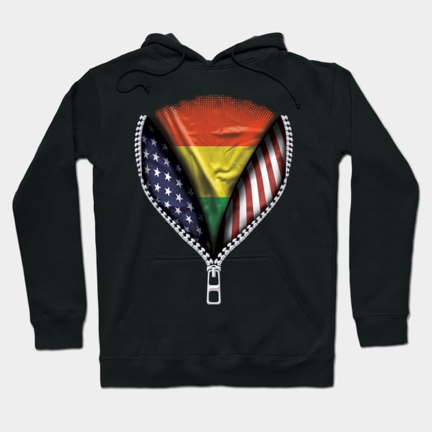 Bolivian Flag  Bolivia Flag American Flag Zip Down - Gift for Bolivian From Bolivia Hoodie by Country Flags